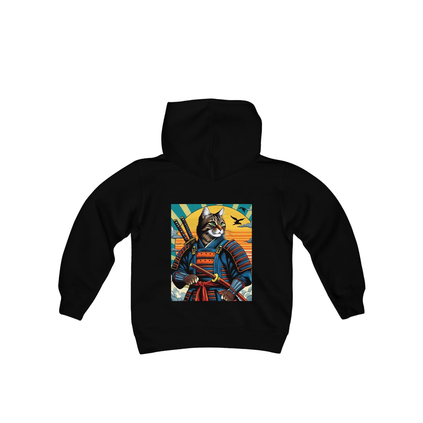 Samurai Cat - Samurai, Cat, Travel, Trip, Tour, Japan Hooded Sweatshirt